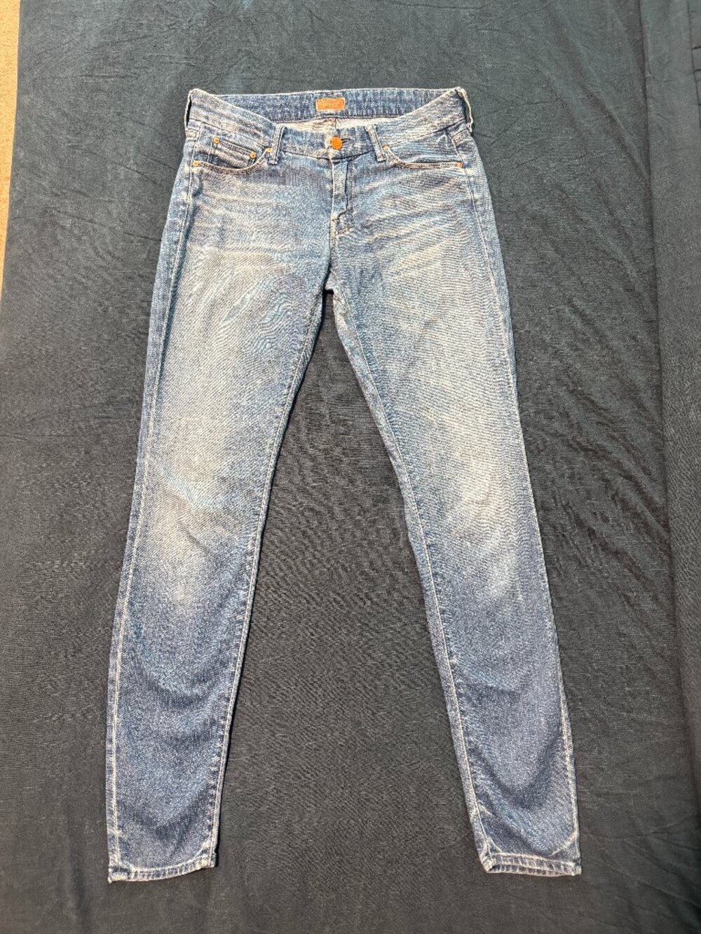 MOTHER The Looker Skinny Jeans Light Wash Size 26 Made in USA